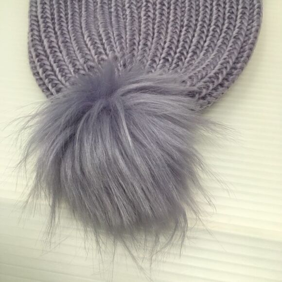 New Treasure & Bond Lavender Knit Pom Beanie (F3) - Picture 6 of 6